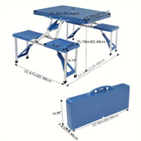 Folding Camping Table with Storage Mesh Outdoor Recreation > Camping > Camp Furniture - Tophatter Daily Deals