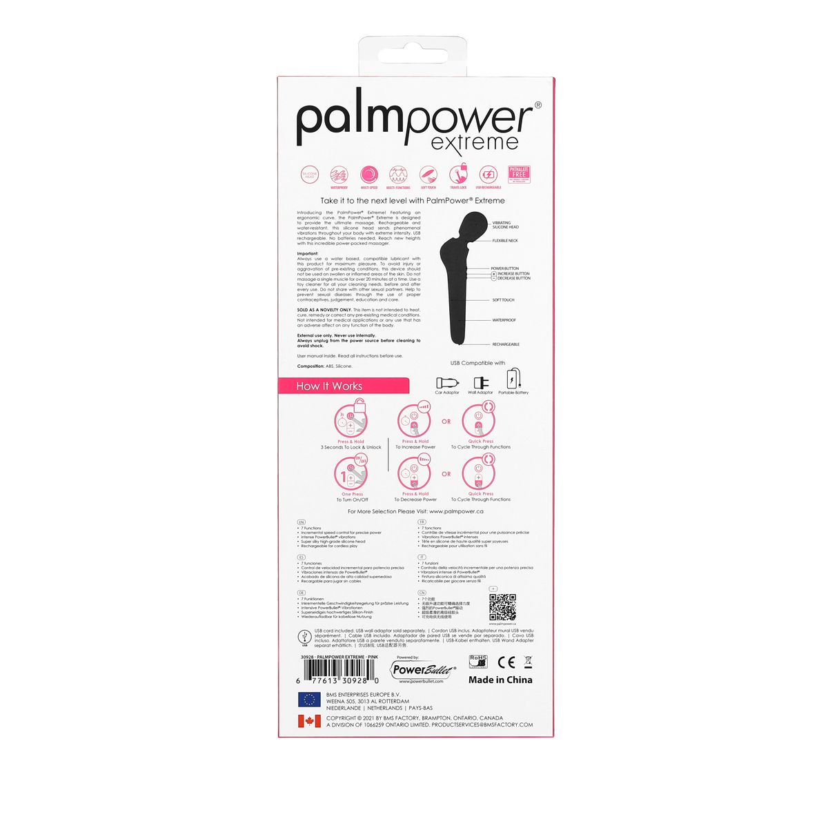 PalmPower Extreme in Fuschia Massage Wand - Tophatter Daily Deals