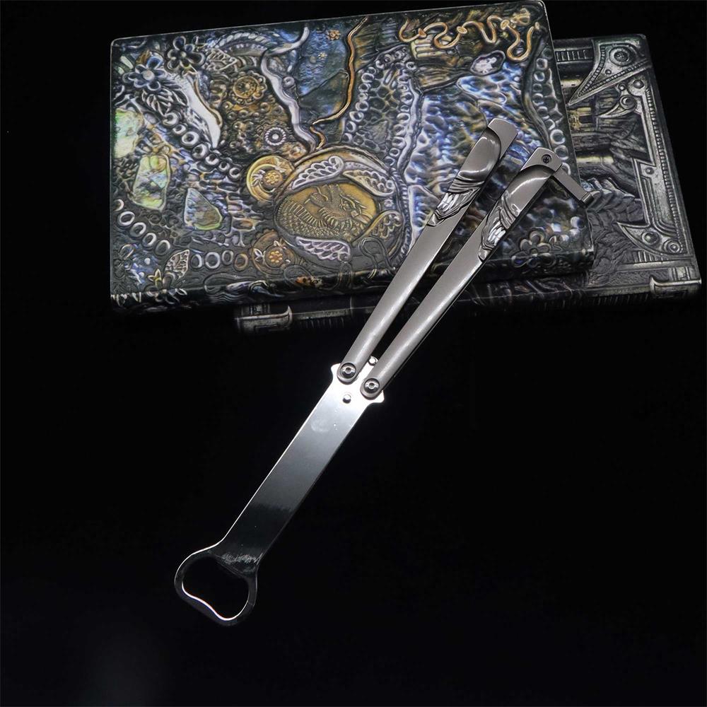 Metal Predator & Alien Balisong Bottle Opener - Tophatter Daily Deals