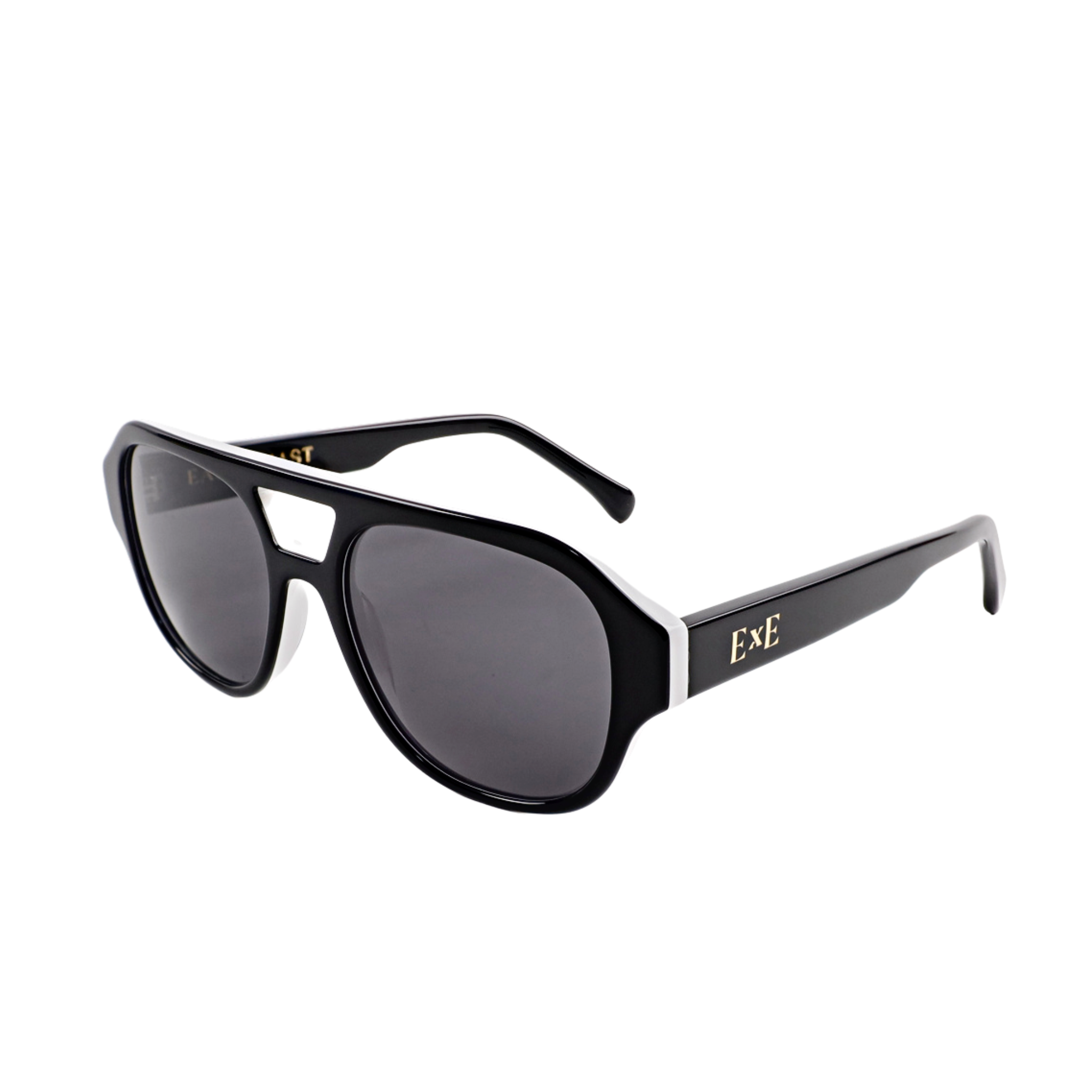 Perry / Black / White + Grey by East x East Black Grey Sunglasses - Tophatter Daily Deals