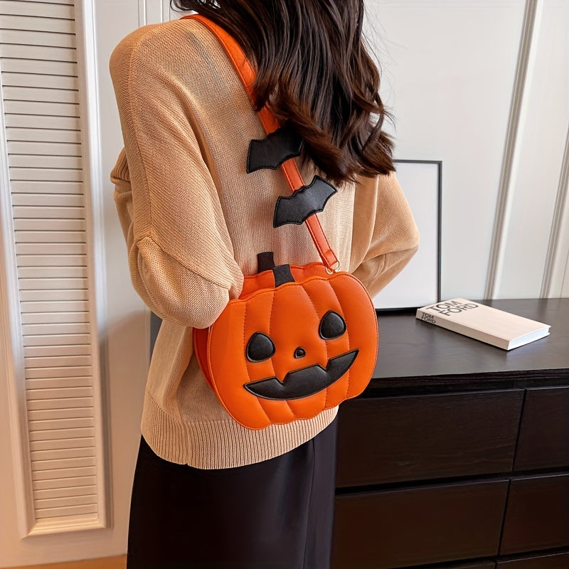 Halloween Pumpkin Crossbody Shoulder Bag Halloween - Tophatter Daily Deals