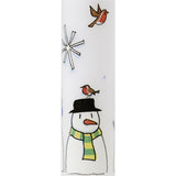 Traditional Countdown To Christmas Advent Dinner Candle - Snowman And Snowflake Design (Regular Size) Advent Candle - Tophatter Daily Deals