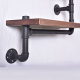 American Country Multi-functional Industrial Style Solid Wood Iron Storage Rack Towel Rack Hanger Table And Chair Coffee Table Furniture 0 - Tophatter Daily Deals