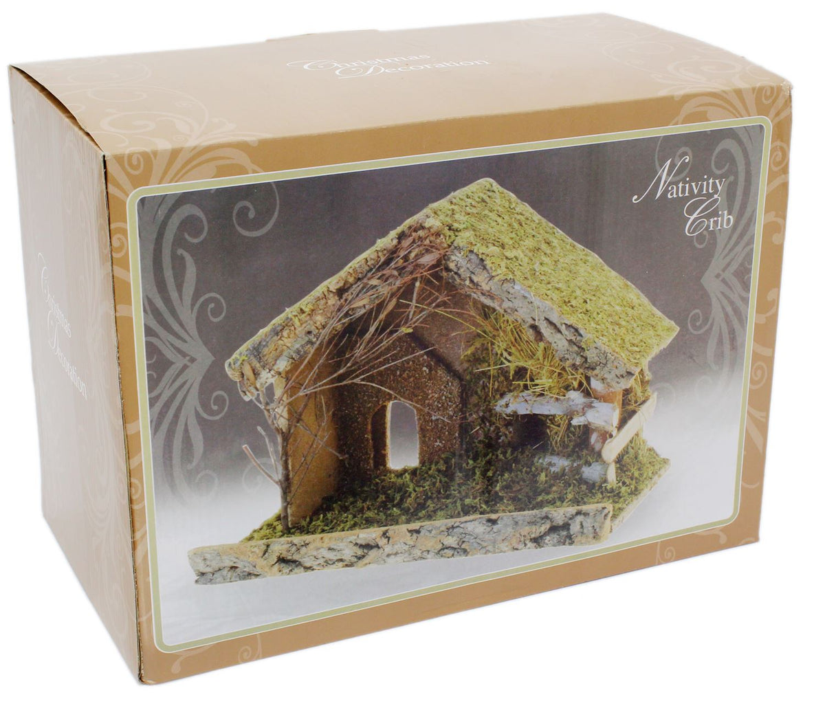 Traditional Rustic Stable Barn Christmas Decoration For Nativity Figures Nativity Set - Tophatter Daily Deals