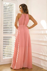Tied Cutout Sleeveless Maxi Dress Cocktail Dresses - Tophatter Daily Deals