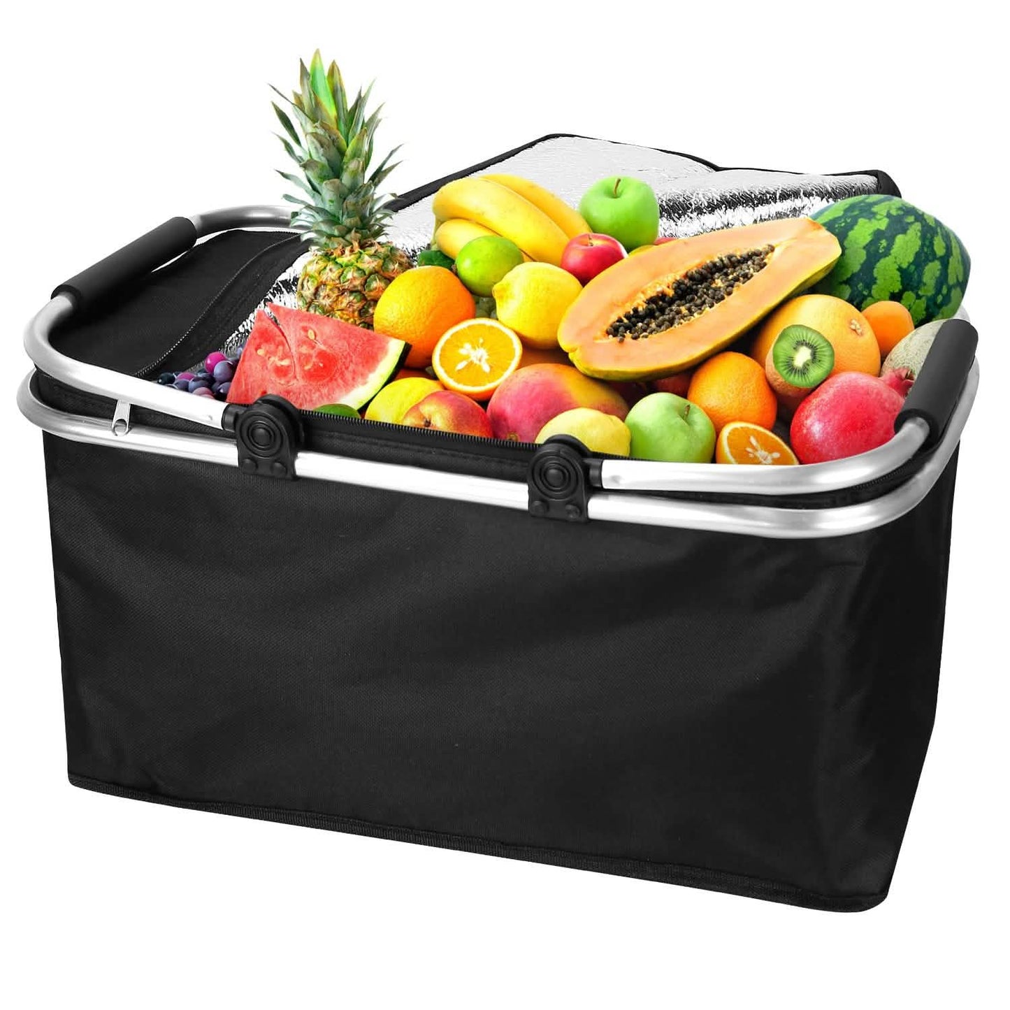 30L Insulated Picnic Basket Cooler Collapsible Food Delivery Storage Everything Else - Tophatter Daily Deals