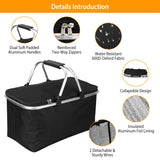 30L Insulated Picnic Basket Cooler Collapsible Food Delivery Storage Everything Else - Tophatter Daily Deals