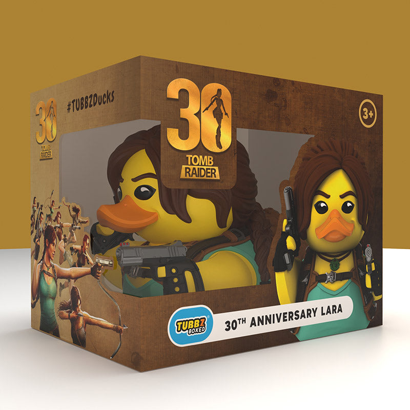 Tomb Raider: Lara Croft 30th Anniversary TUBBZ (Boxed Edition) TUBBZ Collectible Duck - Tophatter Daily Deals