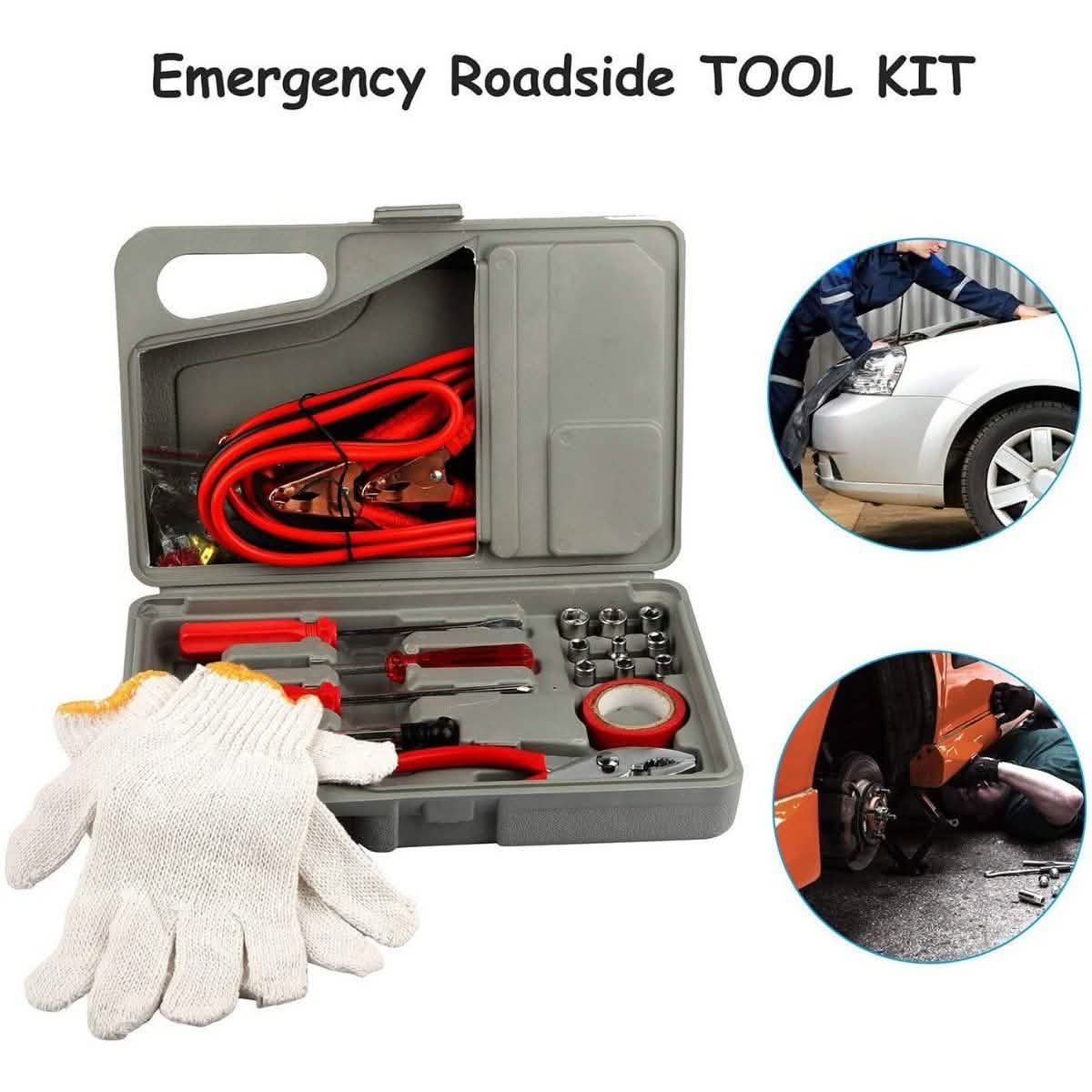 31-Piece: Emergency Roadside Tool Kit Automotive - Tophatter Daily Deals