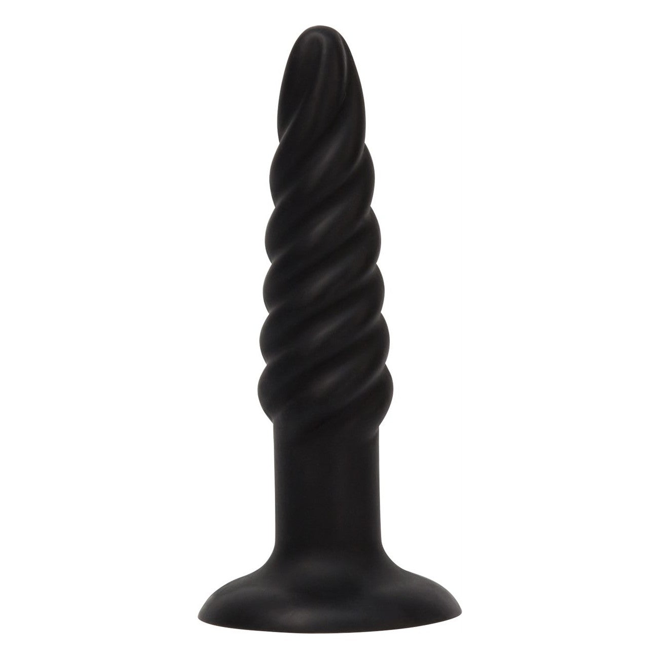 Spiral Silicone Butt Plug in Black Anal Sex Toys - Tophatter Daily Deals