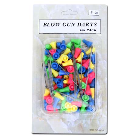 Blowgun Target Darts With Cones - 100 pc Collectible Weapons - Tophatter Daily Deals