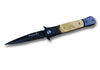 8 Inch Spring Assist Stiletto Yellow Pearl Handle Knife - Tophatter Daily Deals