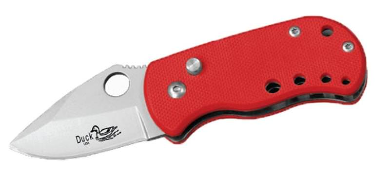 CA Legal Automatic Knife Red G10 Handle - 1.75 Inch Blade - Tophatter Daily Deals