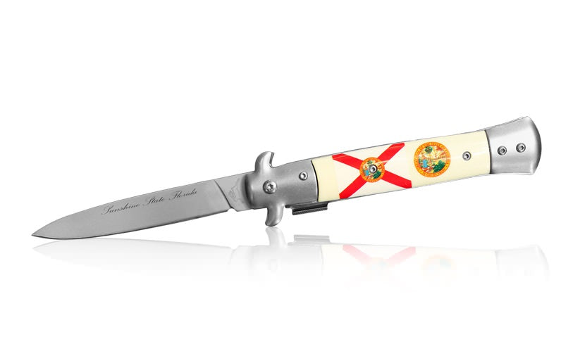 Pocket Knife Stilleto Florida Spring Assisted Knife - TOPHATTER'S ARMORY DEALS Collectible Weapons - Tophatter Daily Deals