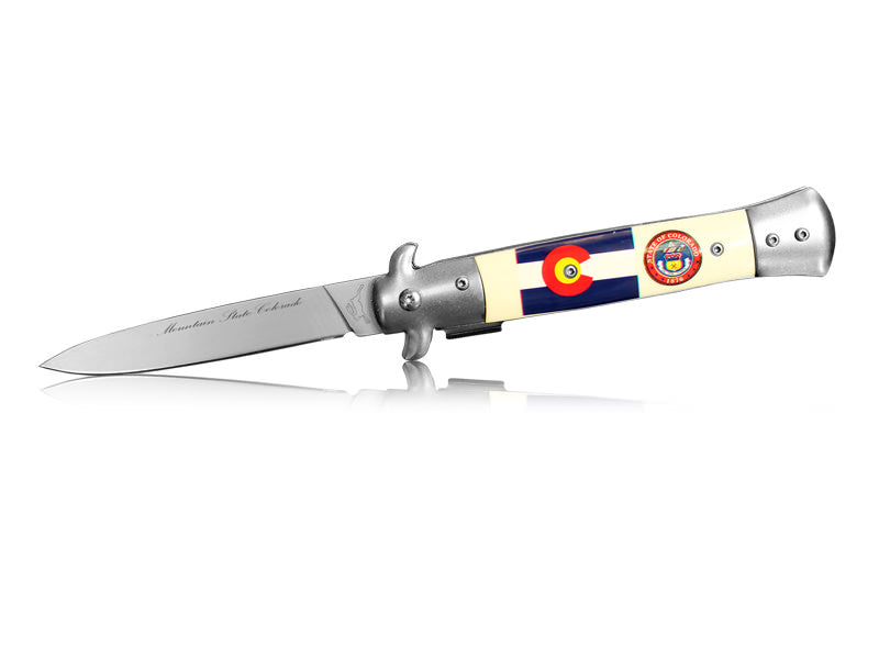 Pocket Knife Stilleto Colorado Spring Assisted Knife - TOPHATTER'S ARMORY DEALS Collectible Weapons - Tophatter Daily Deals