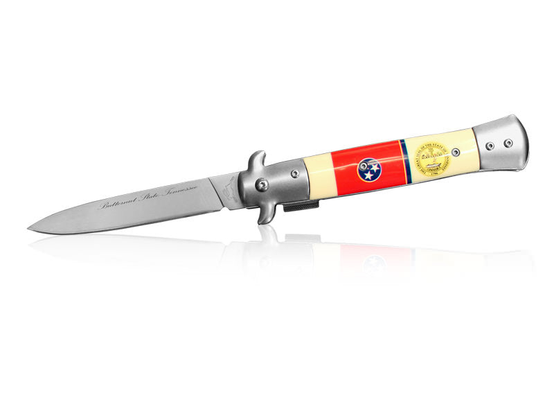 Pocket Knife Stilleto Tennesse Spring Assisted Knife - TOPHATTER'S ARMORY DEALS Collectible Weapons - Tophatter Daily Deals