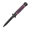 Milano Godfather Stiletto Style Assisted Opening Knife - Pink - Tophatter Daily Deals