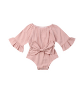 Bow long sleeve suit Pink 0 - Tophatter Daily Deals