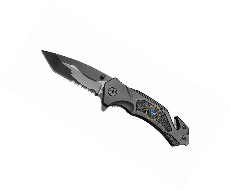 Assisted Opening Tactical Rescue Knife - Air Force - Tophatter Daily Deals