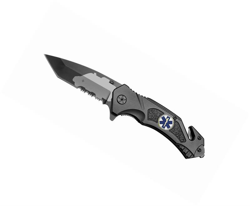 Assisted Opening Tactical Rescue Knife - EMS EMT Collectible Weapons - Tophatter Daily Deals