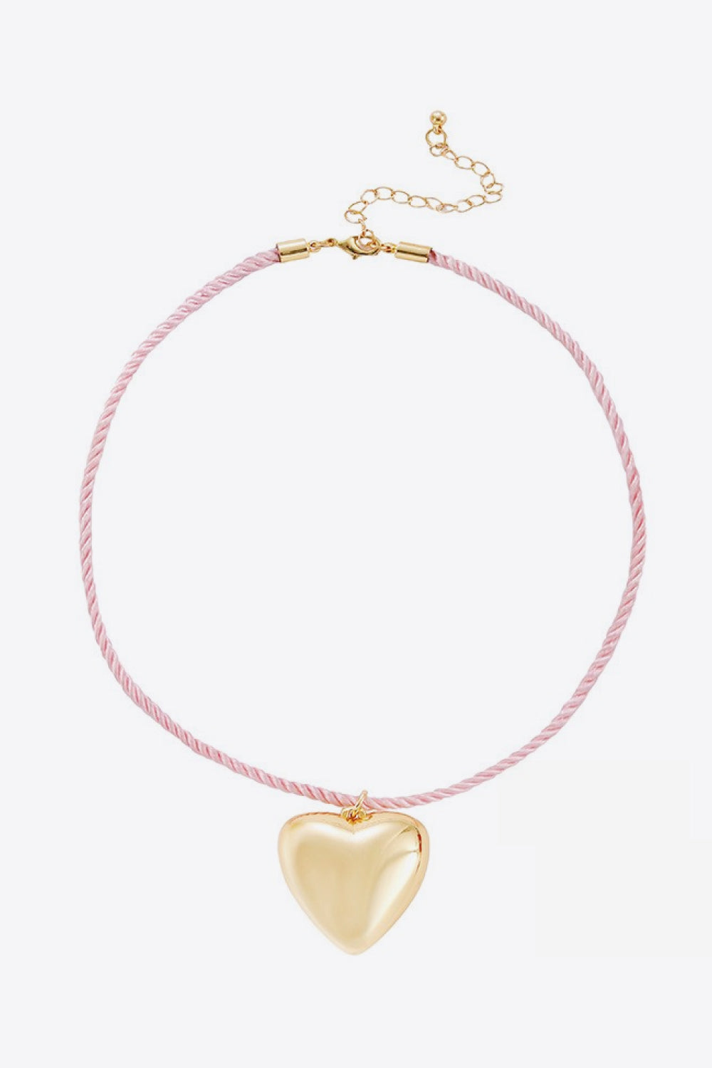 Heart Pendant Rope Necklace Necklaces - Tophatter Daily Deals