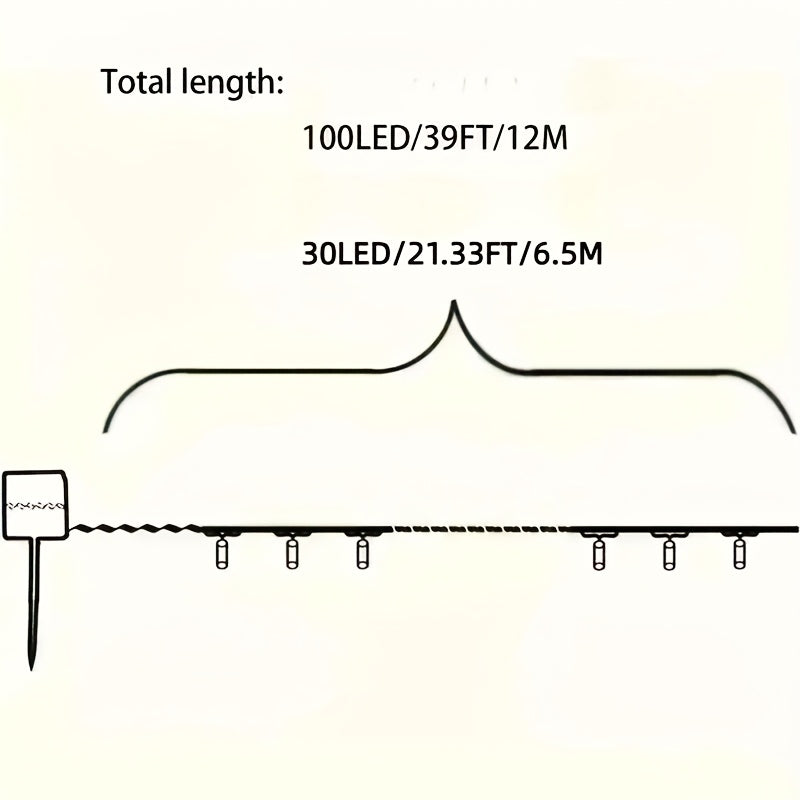 Halloween Solar String Lights Lithium Battery Outdoor Decor Halloween - Tophatter Daily Deals