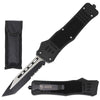9" Black STEEL Ghost Tactical OTF Pocket Knife Tanto Point Blade - TOPHATTER'S ARMORY DEALS Collectible Weapons - Tophatter Daily Deals