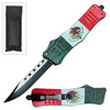 9" Mexico Flag Ghost Tactical OTF Pocket Knife Drop Point Blade - TOPHATTER'S ARMORY DEALS Collectible Weapons - Tophatter Daily Deals