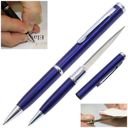 Elegant Executive Letter Opener Pen Knife Blue - TOPHATTER'S ARMORY DEALS Collectible Weapons - Tophatter Daily Deals