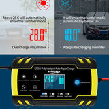 12V-24V 8A automatic digital LCD charger 0 - Tophatter Daily Deals