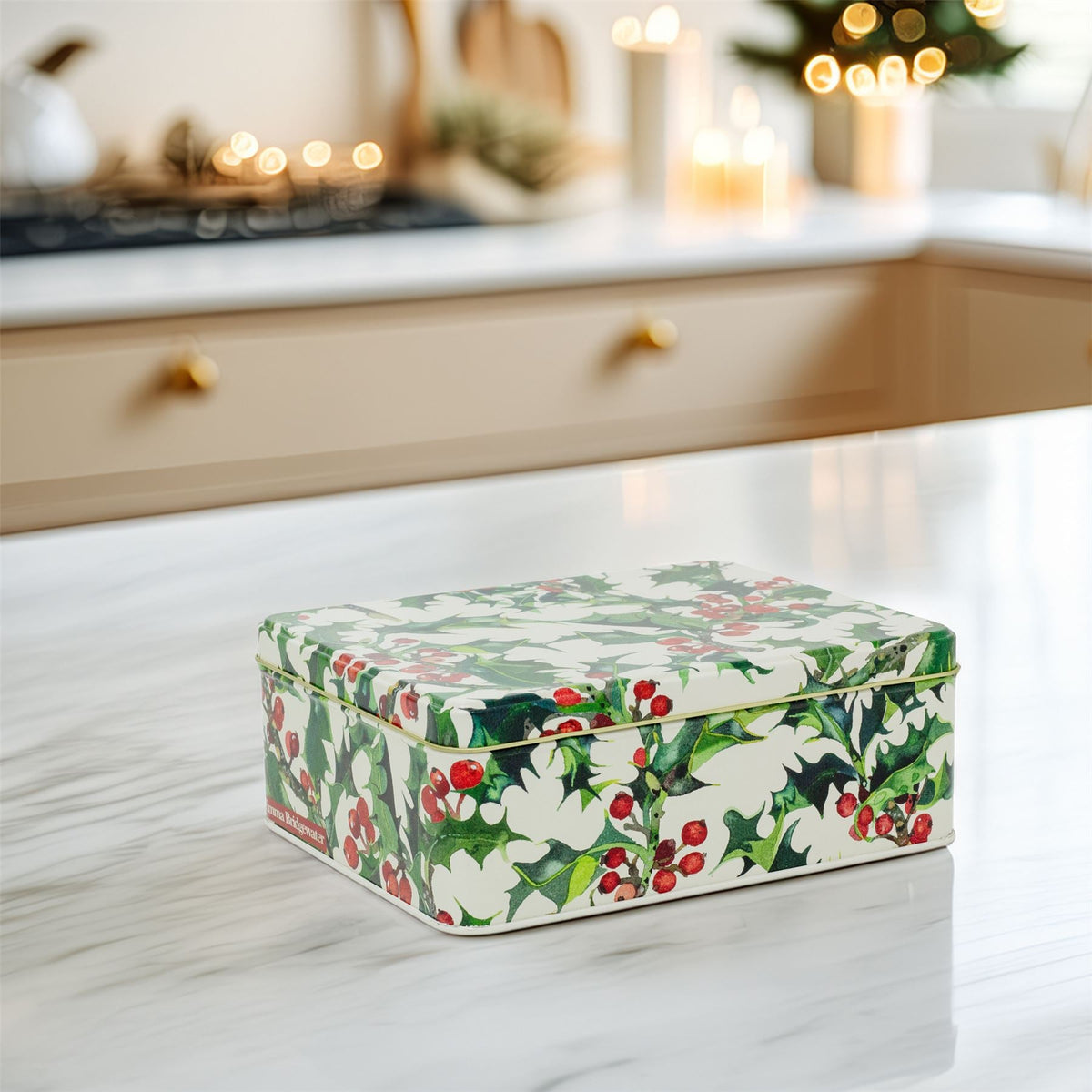 Emma Bridgewater - Holly Rectangular Tin | Christmas Storage & Display Tin Tin - Tophatter Daily Deals