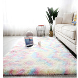 Bedside Pattern Carpet Living Room Tea Table Mat Rainbow 0 - Tophatter Daily Deals