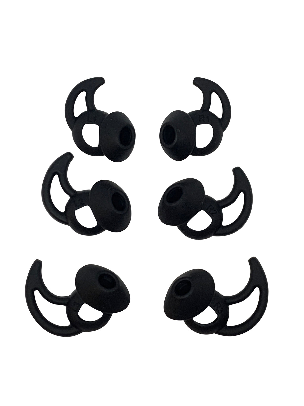 Replacement Ear Buds Tips for Bose QuietComfort Earbuds Triple Black Audio Accessories - Tophatter Daily Deals