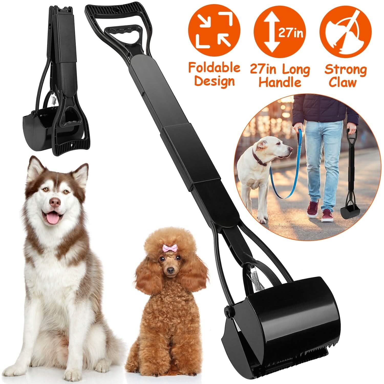 31.5-Inch Pet Pooper Scooper Pet Supplies - Tophatter Daily Deals
