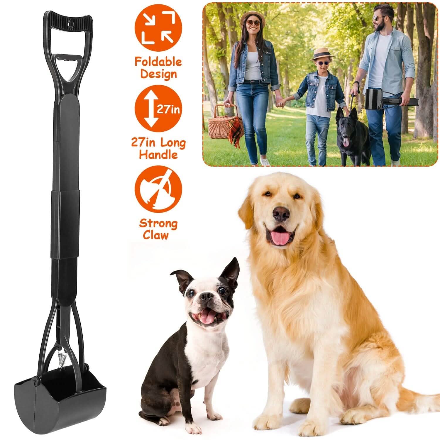 31.5-Inch Pet Pooper Scooper Pet Supplies - Tophatter Daily Deals