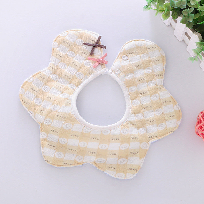 360° rotating flower waterproof saliva towel Bicolor 0 - Tophatter Daily Deals