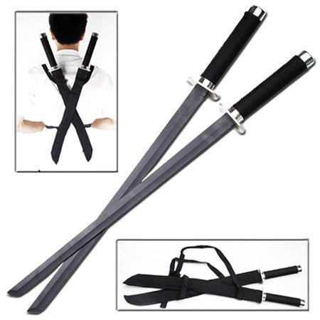 Ninja Twin Strike Force Sword Set - TOPHATTER'S ARMORY DEALS Collectible Weapons - Tophatter Daily Deals