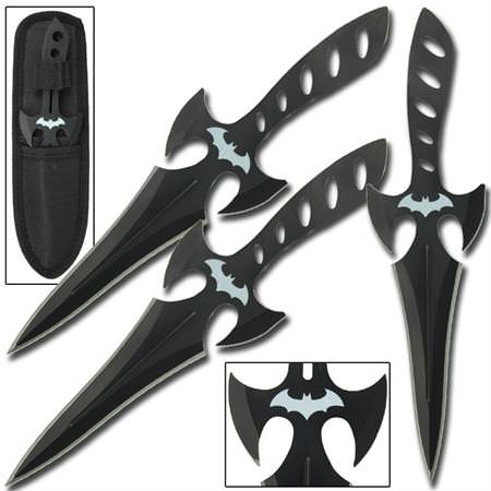 Midnight Vengeance 3 Piece Throwing Knife Set Collectible Weapons - Tophatter Daily Deals