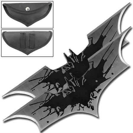 Fantasy Dark Bat Thrower Set Black Splash - TOPHATTER'S ARMORY DEALS Collectible Weapons - Tophatter Daily Deals