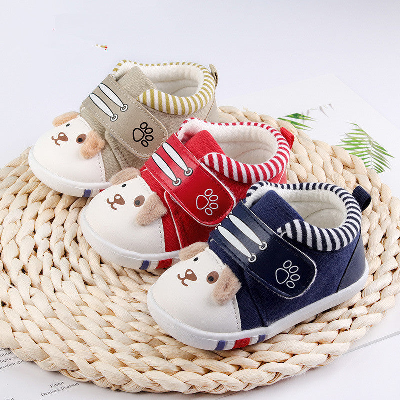 Baby cartoon toddler shoes baby shoes non-slip toe cap 0 - Tophatter Daily Deals