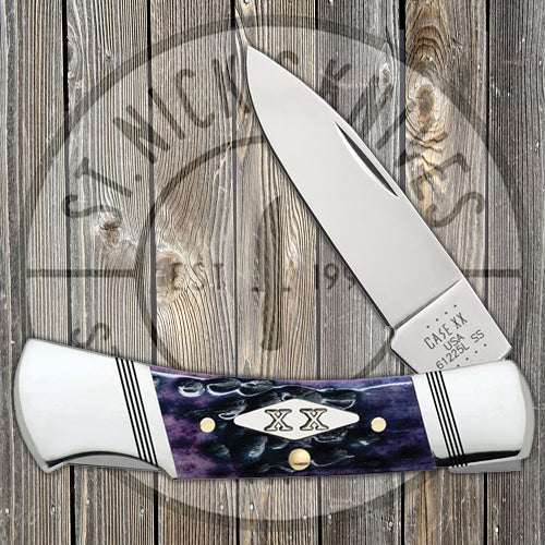 Case Lockback - Purple Bone - Standard Jig - 31621 Traditional Knives - Tophatter Daily Deals