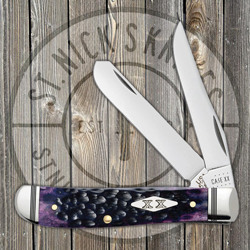 Case Mini Trapper - Purple Bone - Standard Jig - 31624 Traditional Knives - Tophatter Daily Deals
