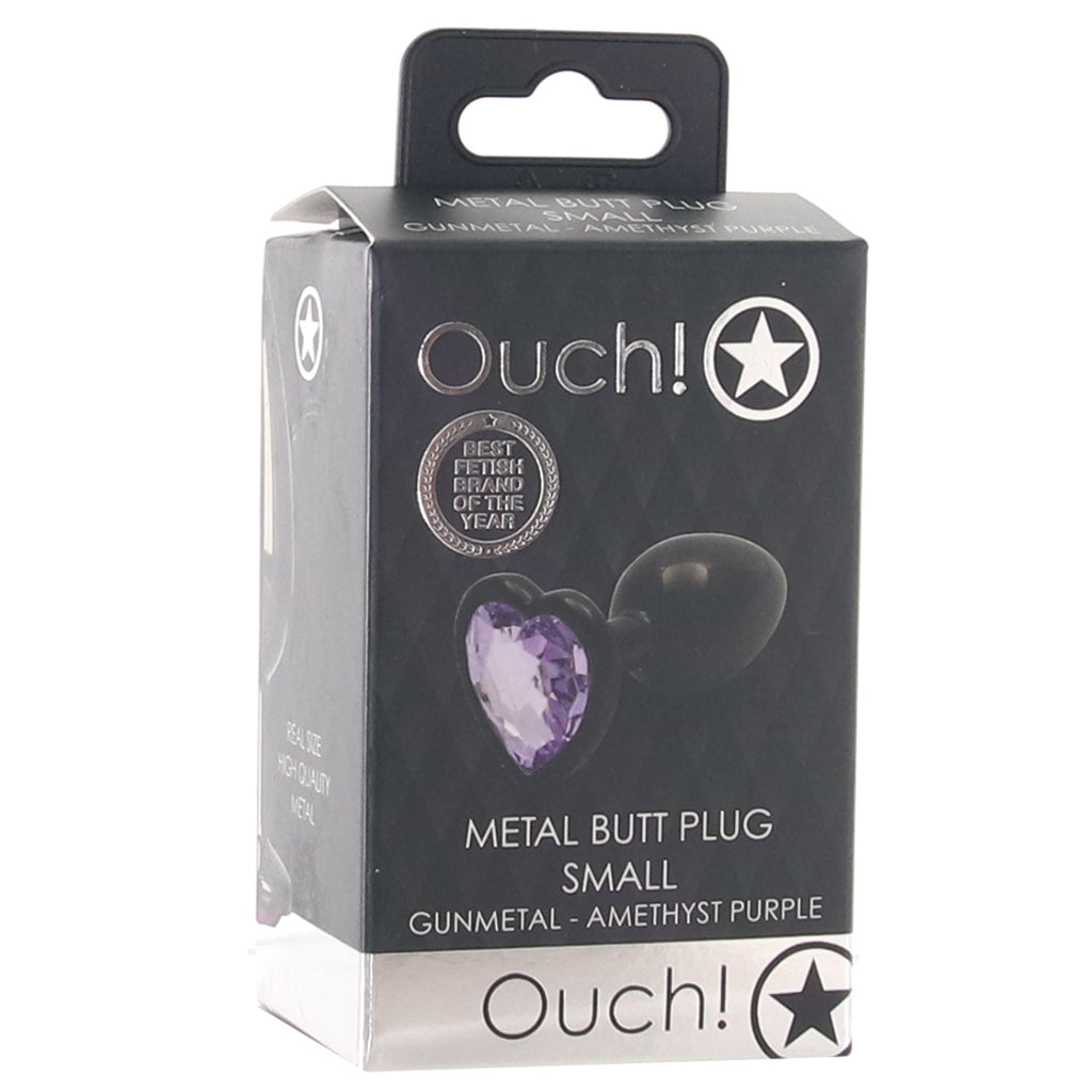 Ouch! Purple Heart Gem Plug in Small - Tophatter's Adult Products Anal Sex Toys > Butt Plugs - Tophatter Daily Deals