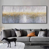Abstract Foil Artwork Modern Decor Oil Painting On Canvas Lanscaple Pure Hand-painted Pictures Unframed 0 - Tophatter Daily Deals