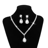 Bridal jewelry set White 0 - Tophatter Daily Deals
