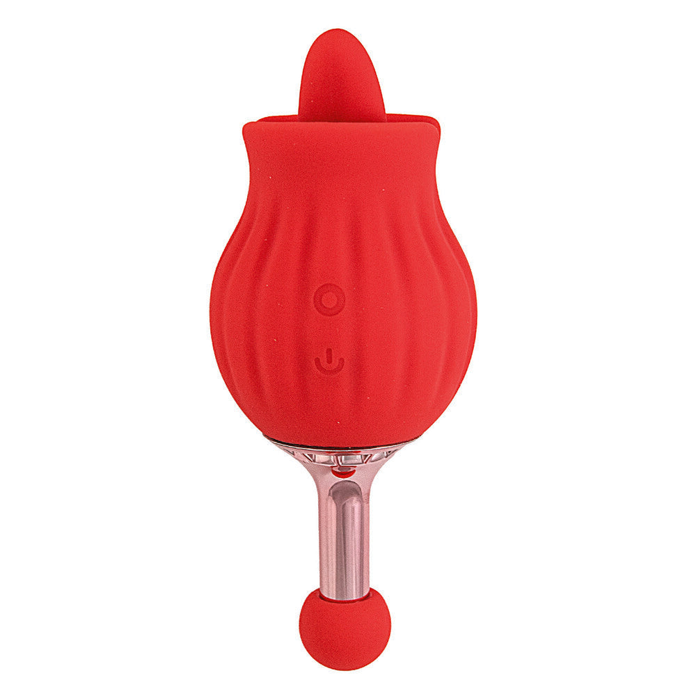 Nasstoys Clit-Tastic Rose Bud Dual Massager – Dual-Ended Vibrator > Sex Toys For Ladies > Rose Stimulators - Tophatter Daily Deals