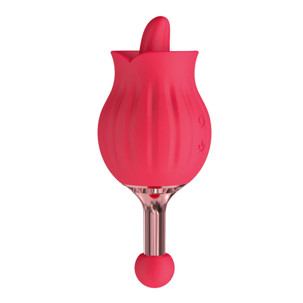 Nasstoys Clit-Tastic Rose Bud Dual Massager – Dual-Ended Vibrator > Sex Toys For Ladies > Rose Stimulators - Tophatter Daily Deals