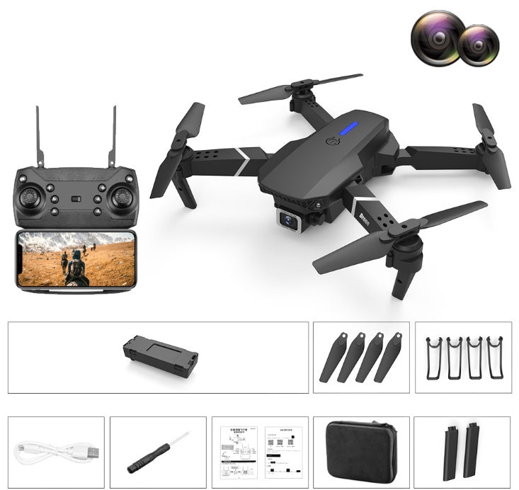 4K Pixel Dual Camera Airplane Toy Black 4K Dual cameras 0 - Tophatter Daily Deals