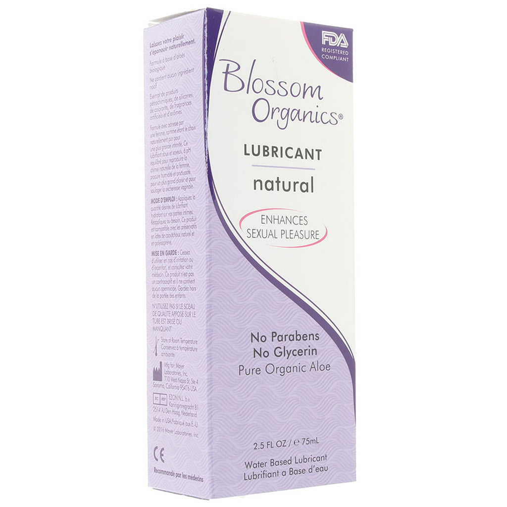 Blossom Organic Natural Lube in 2.5oz/75ml Lubes and Lotions > Water Based Sex Lubes - Tophatter Daily Deals