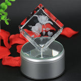 3D Crystal Inner Carved Rose Ornaments MP3 base 7 - Tophatter Daily Deals